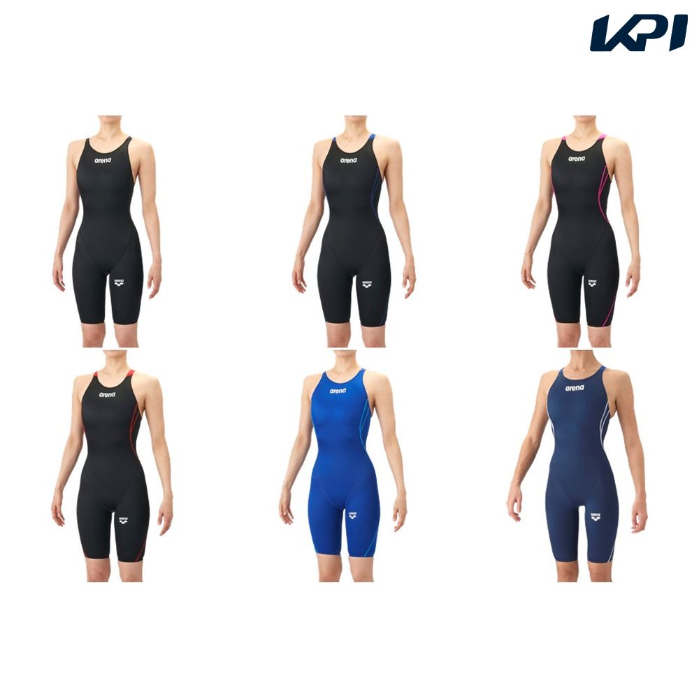 アリーナ ARENA 水泳水着 レディース   レーシングワンピーススパッツ（オープンバック・ハーフレッグ） AS6SRC20L