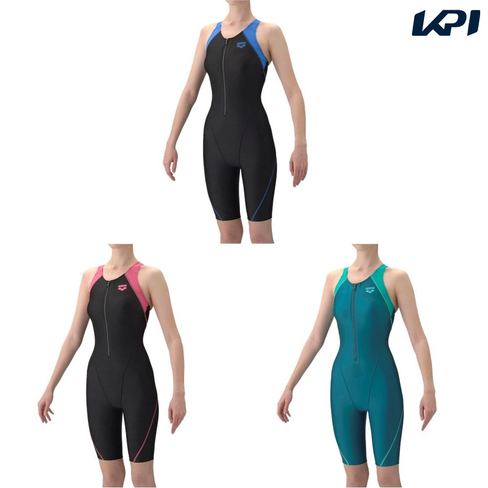 アリーナ ARENA 水泳水着 レディース   フィットネスワンピーススパッツ（Ｙバック・ハーフレッグ・差し込みパッド） AS6SWF04L