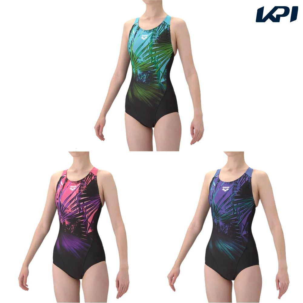 アリーナ ARENA 水泳水着 レディース   フィットネスワンピース（オープンバック・ぴったりパッド） AS6SWF06L