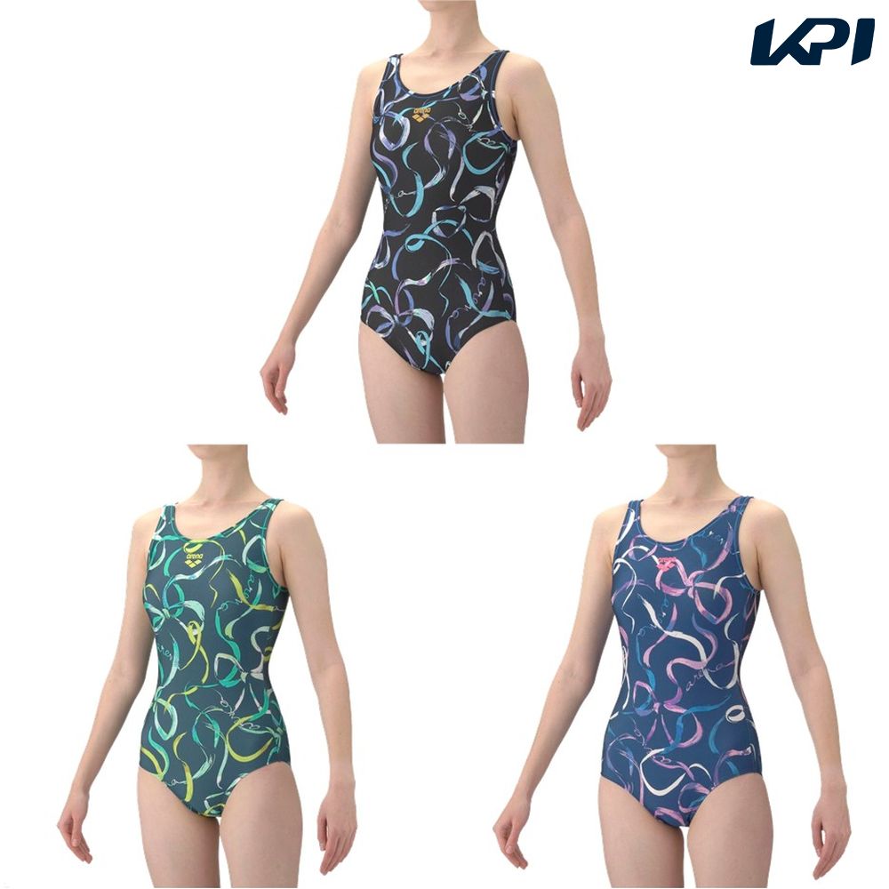 アリーナ ARENA 水泳水着 レディース   フィットネスワンピース（Ｕバック・差し込みパッド） AS6SWF23L