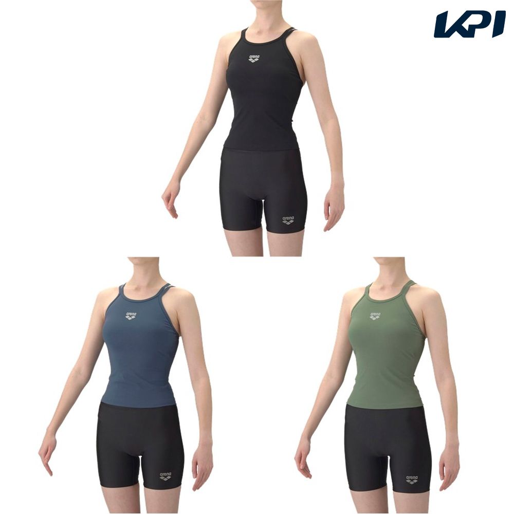 アリーナ ARENA 水泳水着 レディース   フィットネスセパレート（ミドルレッグ・差し込みパッド） AS6SWF51L