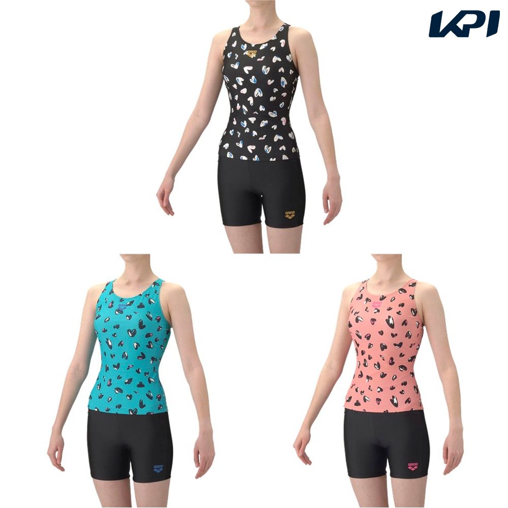 アリーナ ARENA 水泳水着 レディース   フィットネスセパレート（Ｙバック・ミドルレッグ・差し込みパッド） AS6SWF56L