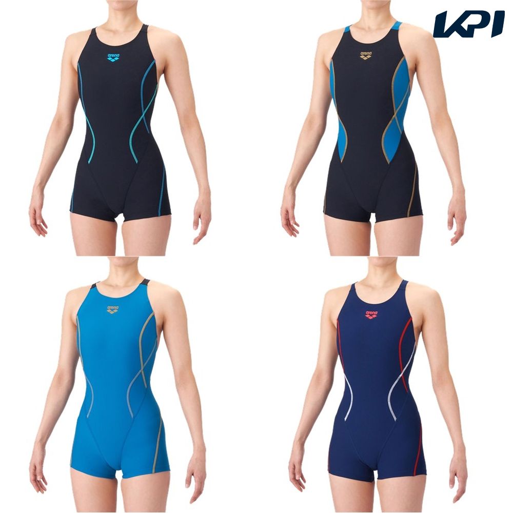 アリーナ ARENA 水泳水着 レディース TOUGHSUIT  トレーニングワンピーススパッツ（オープンバック・ミドルレッグ） AS6SWM03L