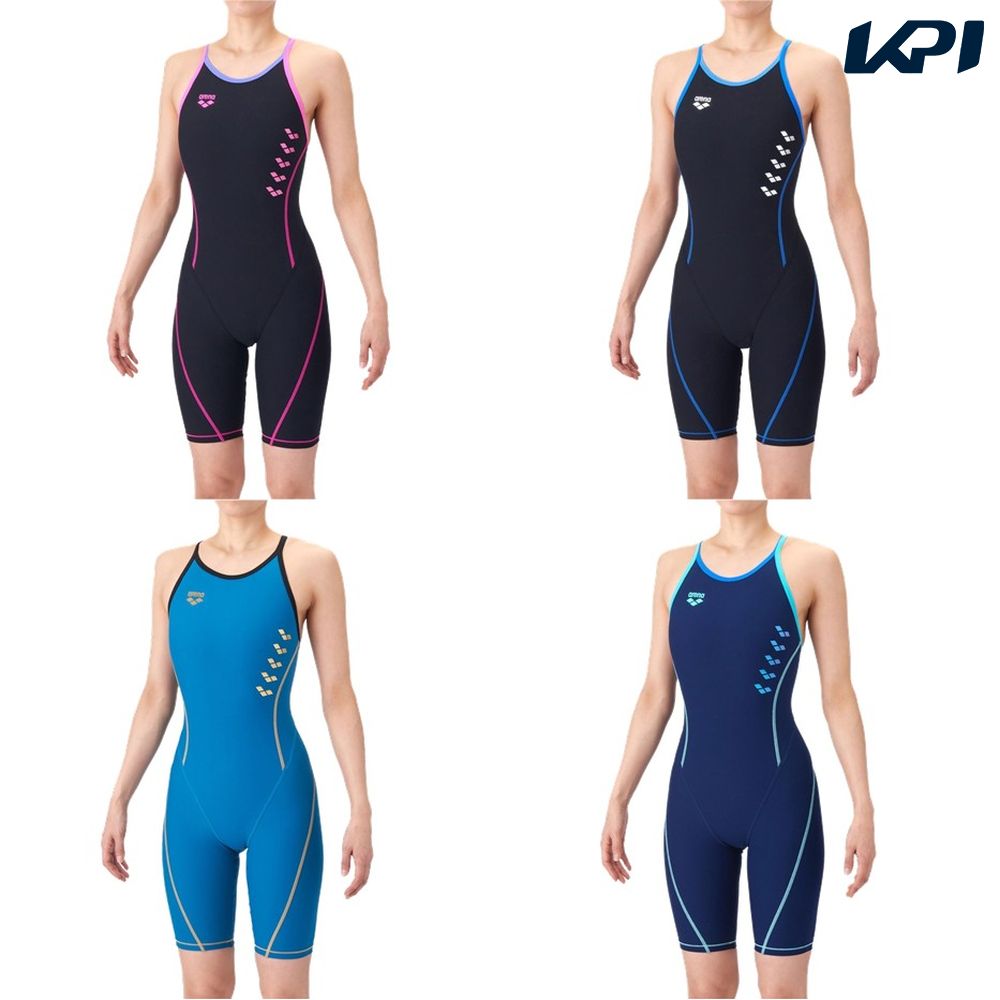 アリーナ ARENA 水泳水着 レディース TOUGHSUIT  トレーニングワンピーススパッツ（オープンバック・ハーフレッグ） AS6SWM06L