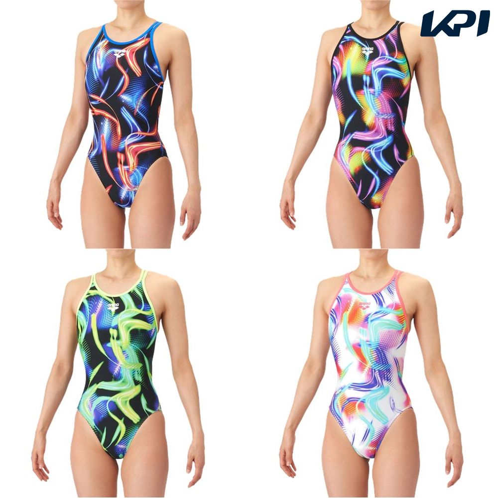 アリーナ ARENA 水泳水着 レディース   トレーニングワンピース（オープンバック） AS6SWM34L