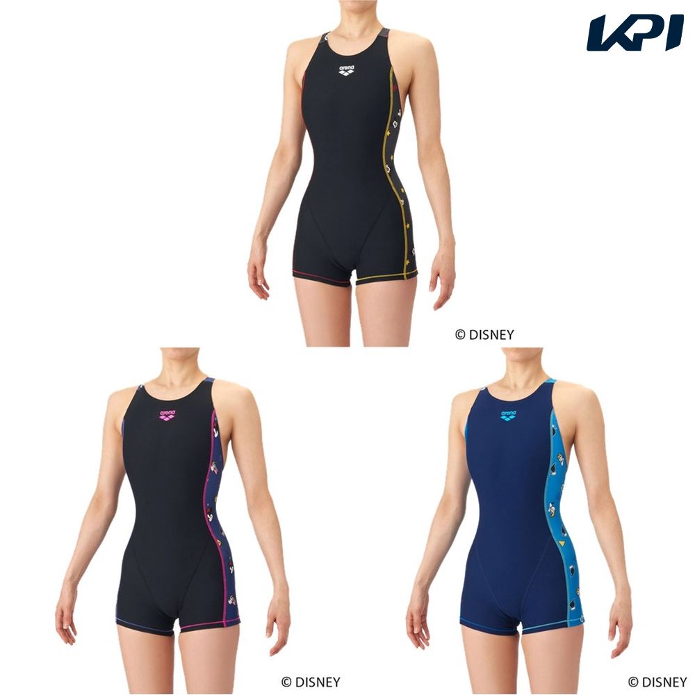 アリーナ ARENA 水泳水着 レディース   トレーニングワンピーススパッツ（オープンバック・ミドルレッグ） AS6SWM52L