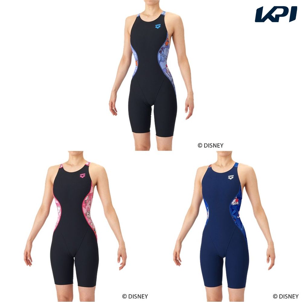 アリーナ ARENA 水泳水着 レディース   トレーニングワンピーススパッツ（オープンバック・ハーフレッグ） AS6SWM55L