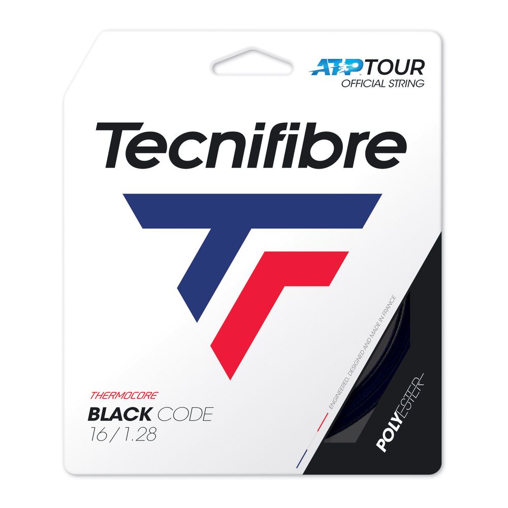 テクニファイバー Tecnifibre テニスガット・ストリング  BLACK CODE （ブラックコード） 1.28mm TFG412  TFSG401