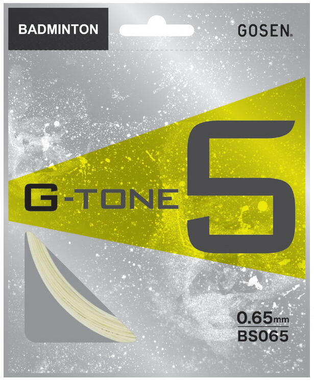 GOSEN（ゴーセン）「G-TONE 5(ジートーンファイブ)BS065」バドミントンストリング（ガット）