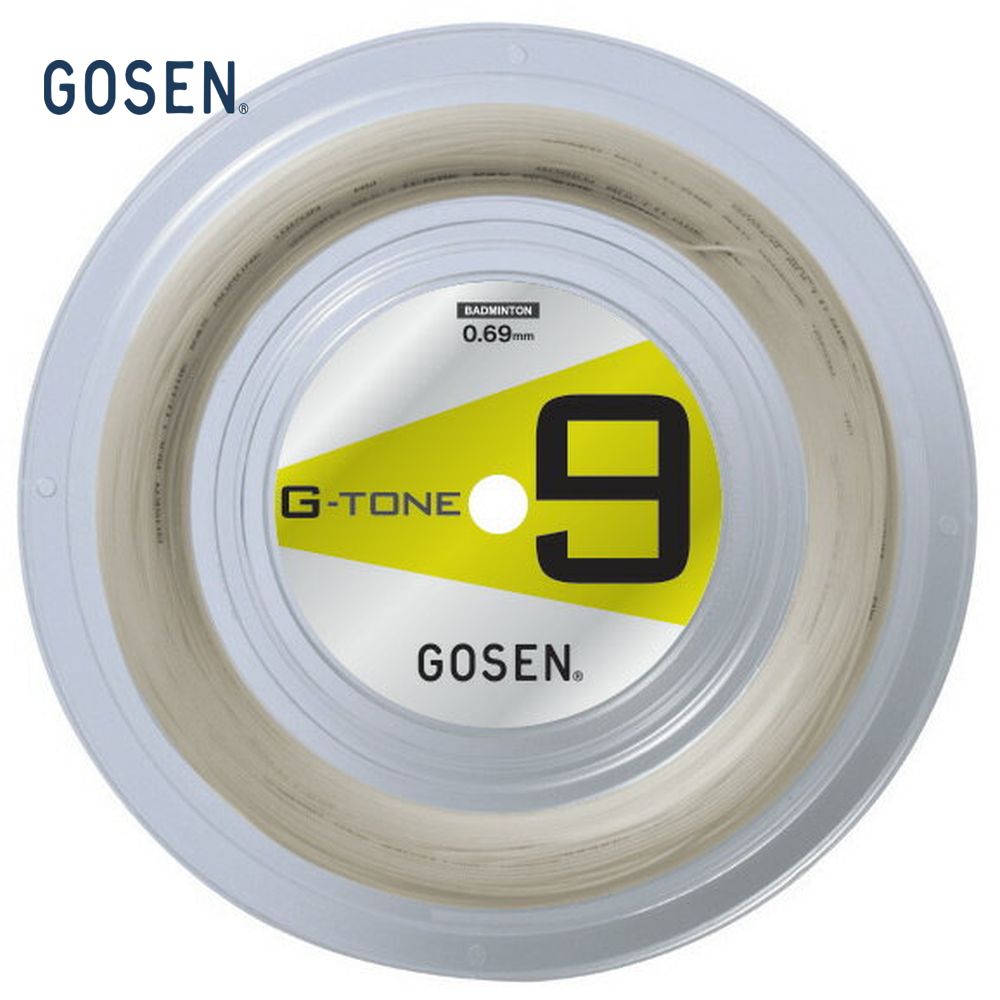 GOSEN（ゴーセン）「G-TONE 9(ジートーンナイン)100mロール BS0691」バドミントンストリング