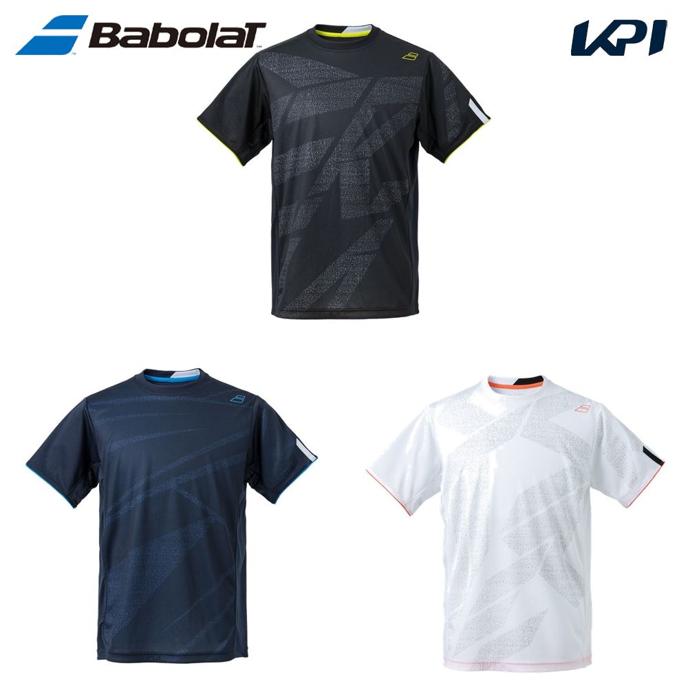 バボラ Babolat テニスウェア ユニセックス   PURE SHORT SLEEVE SHIRT 半袖Tシャツ BUG4303 2024SS