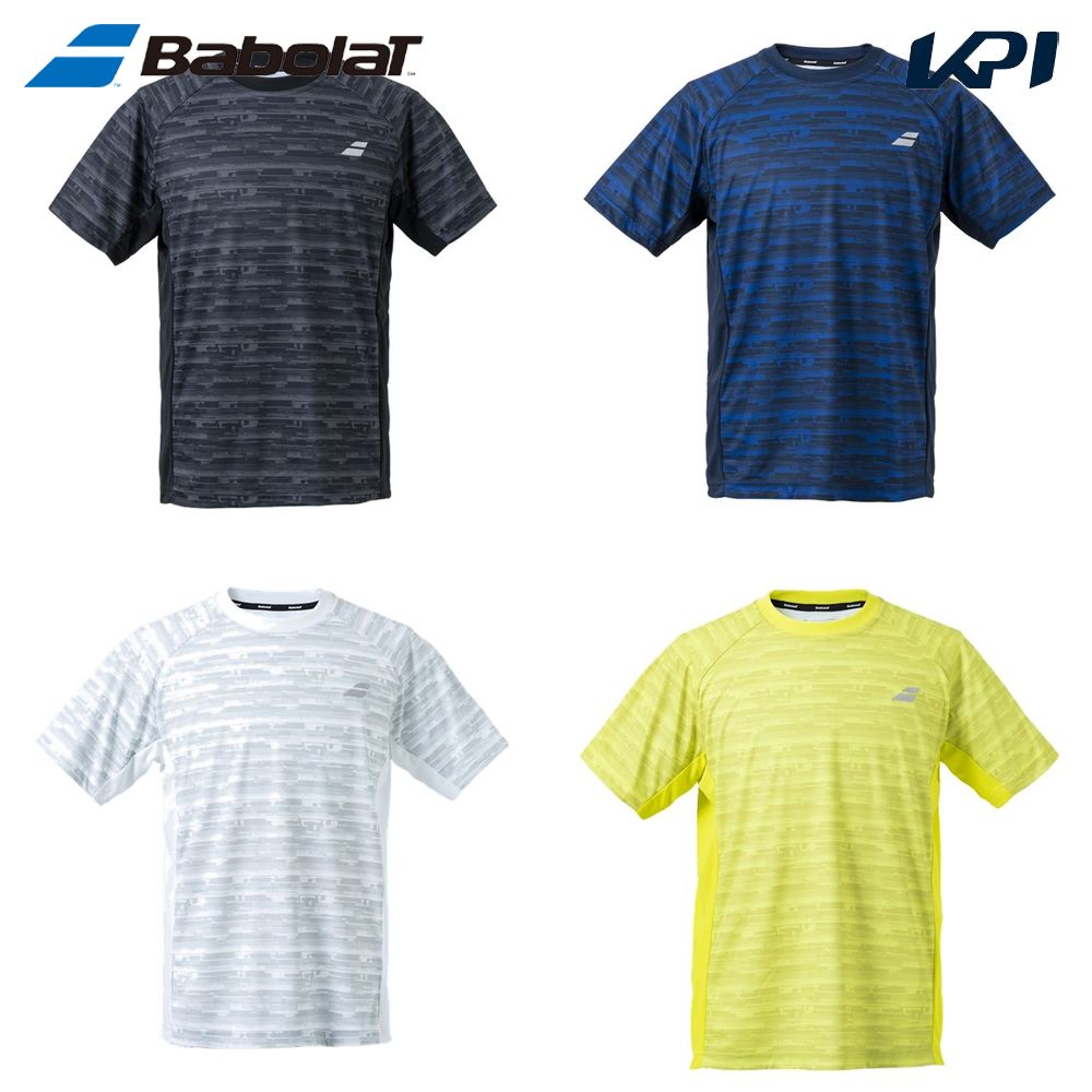 バボラ Babolat テニスウェア ユニセックス   CLUB SHORT SLEEVE SHIRT 半袖Tシャツ BUG4312C 2024SS