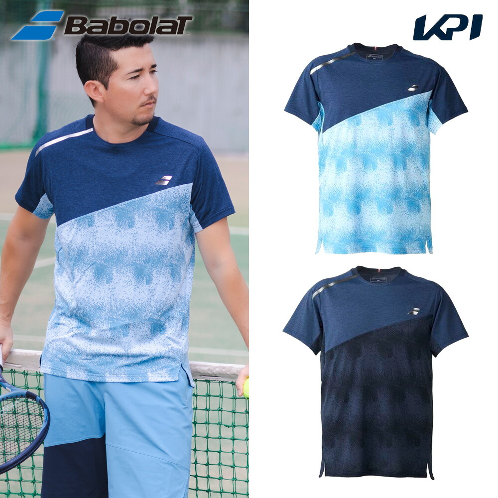 バボラ Babolat テニスウェア ユニセックス   VS SHORT SLEEVE SHIRT ゲームシャツ BUG5301 2025SS