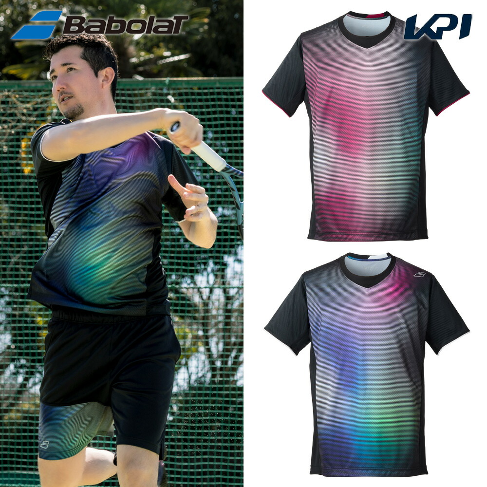 バボラ Babolat テニスウェア ユニセックス   PURE SHORT SLEEVE SHIRT ゲームシャツ 半袖シャツ BUG5353 2025FW 7月下旬発売予定※予約