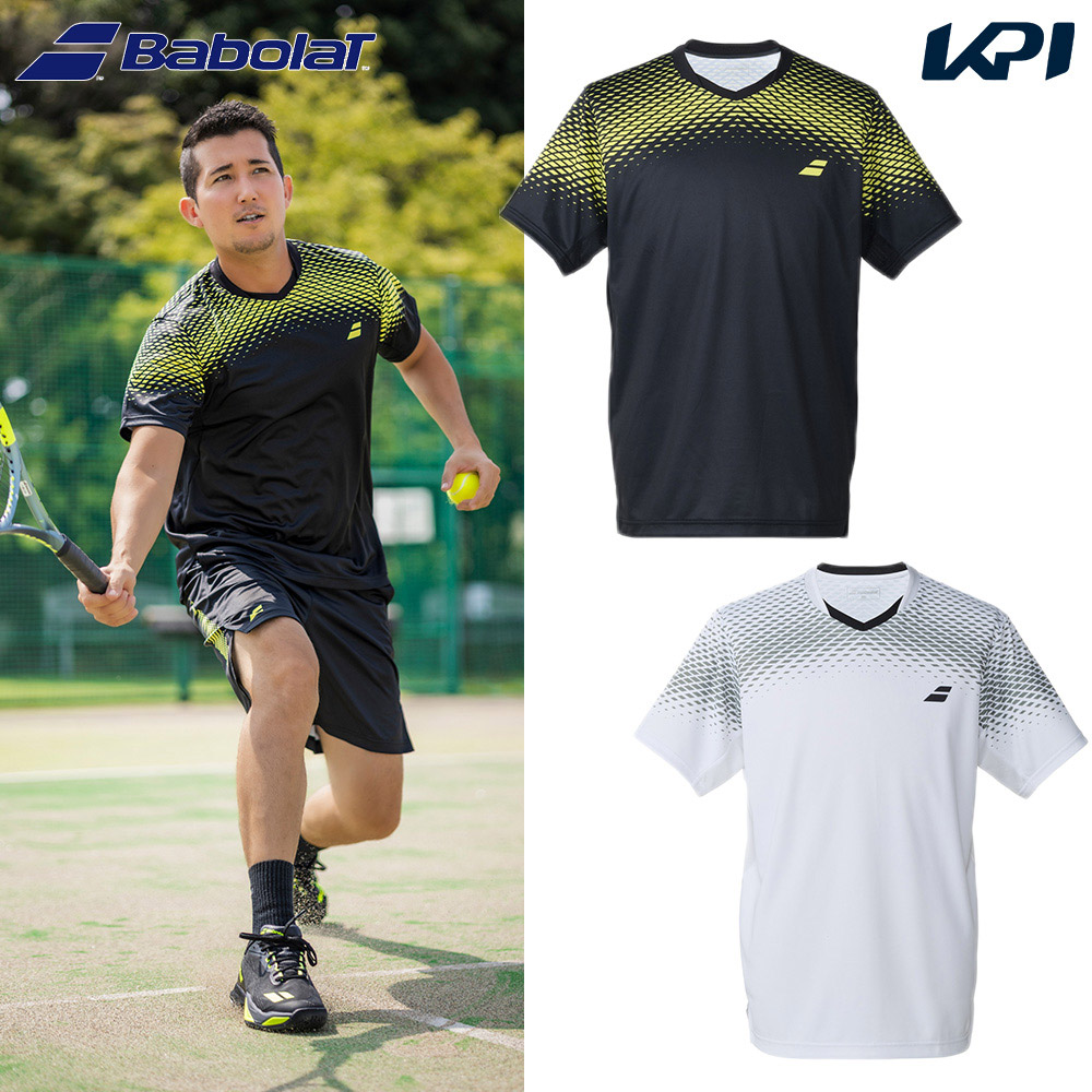 バボラ Babolat テニスウェア ユニセックス PLAY SHORT SLEEVE SHIRT　  ショートスリーブシャツ ゲームシャツ BUG6303 2026SS 2月下旬発売予定※予約