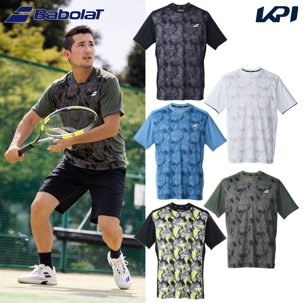 バボラ Babolat テニスウェア ユニセックス CLUB SHORT SLEEVE SHIRT  ショートスリーブシャツ ゲームシャツ BUG6311C 2026SS 3月下旬発売予定※予約