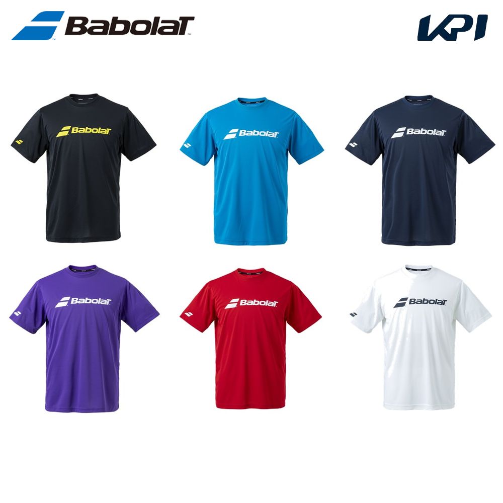 バボラ Babolat テニスウェア ユニセックス   CLUB SHORT SLEEVE SHIRT 半袖Tシャツ BUP4511C 2024SS