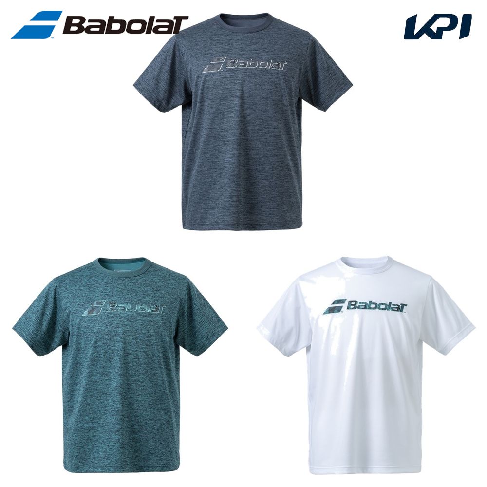 バボラ Babolat テニスウェア メンズ   PURE SHORT SLEEVE SHIRT BUP4554 2024FW