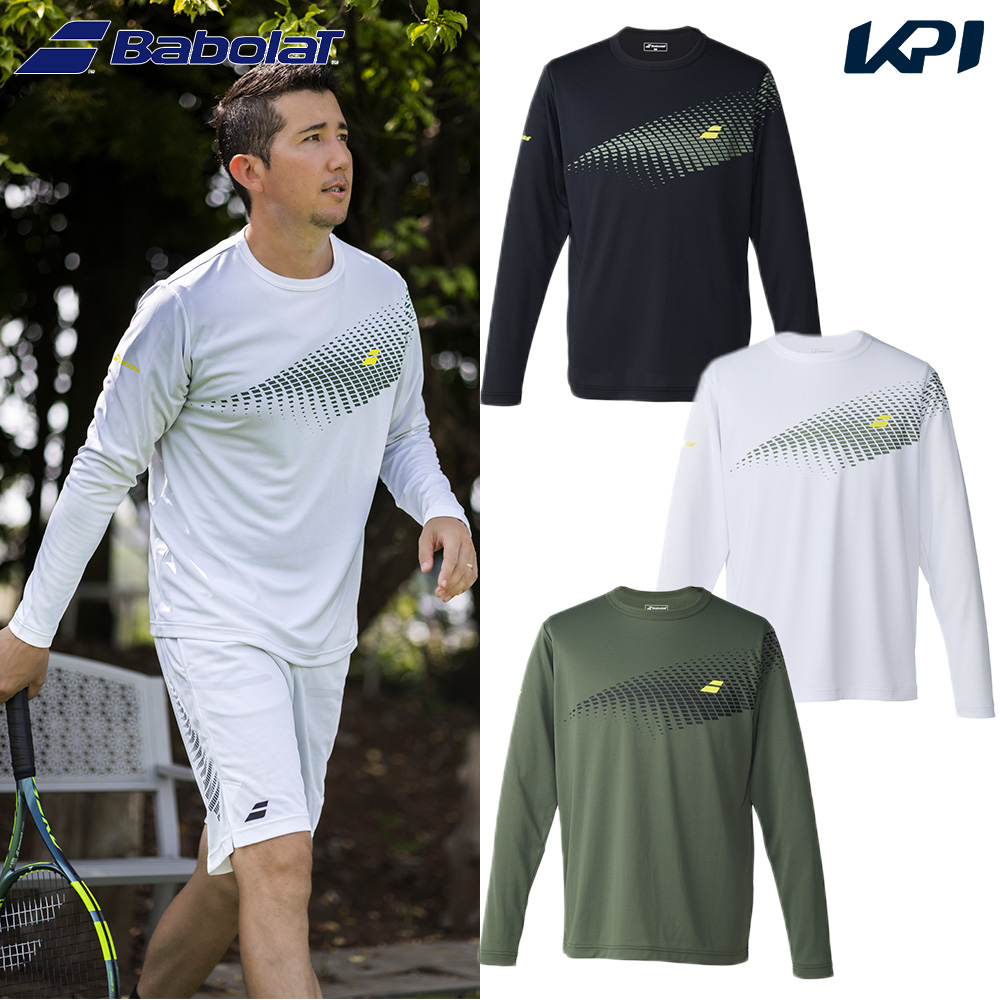バボラ Babolat テニスウェア ユニセックス PLAY LONG SLEEVE SHIRT  ロングスリーブシャツ BUP6503 2026SS 2月下旬発売予定※予約