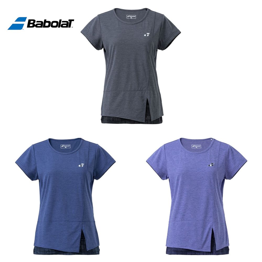 バボラ Babolat テニスウェア レディース VS SHORT SLEEVE SHIRT BWG2370 2022FW