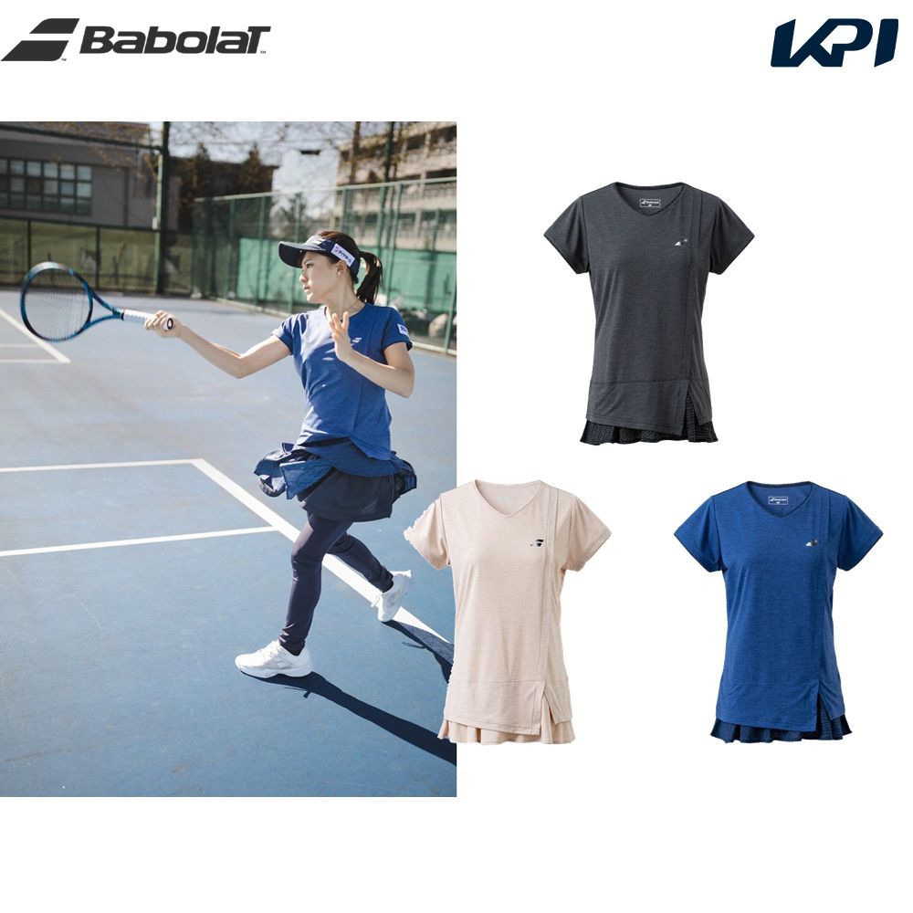 バボラ Babolat テニスウェア レディース VS ショートスリーブシャツ BWG3320 2023SS