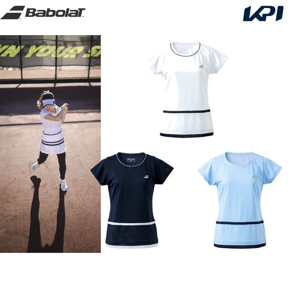 バボラ Babolat テニスウェア レディース PURE ショートスリーブシャツ BWG3325 2023SS