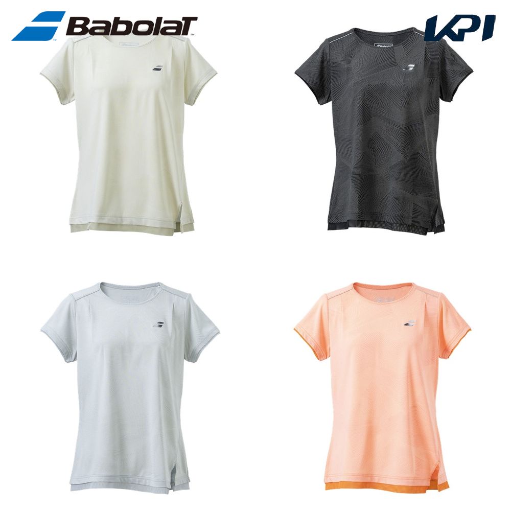 バボラ Babolat テニスウェア レディース   VS SHORT SLEEVE SHIRT 半袖Tシャツ BWG4321 2024SS