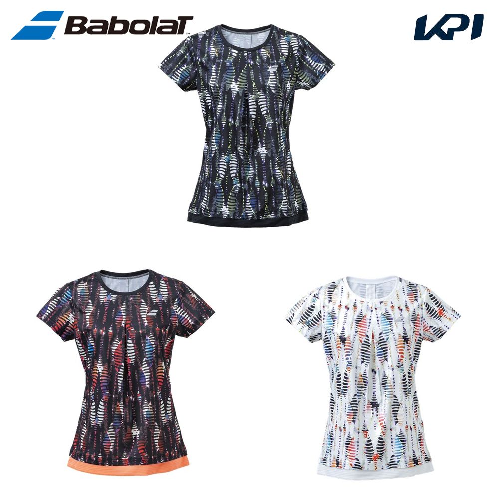 バボラ Babolat テニスウェア レディース   PURE SHORT SLEEVE SHIRT 半袖Tシャツ BWG4323 2024SS