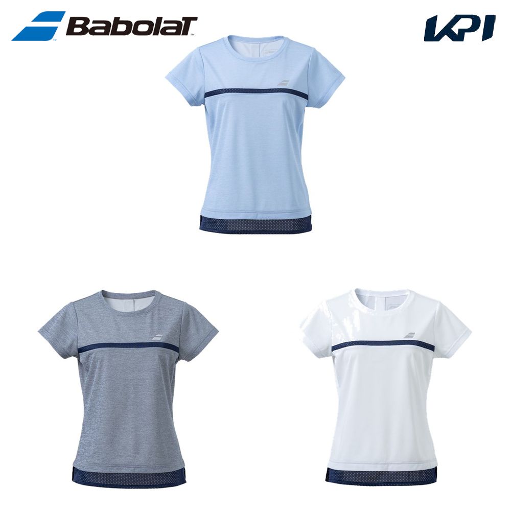 バボラ Babolat テニスウェア レディース   PURE SHORT SLEEVE SHIRT 半袖Tシャツ BWG4326 2024SS