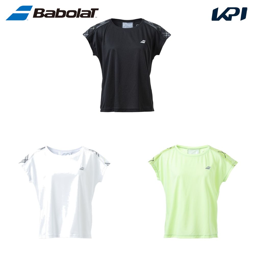 バボラ Babolat テニスウェア レディース   PURE SHORT SLEEVE SHIRT 半袖Tシャツ BWG4327 2024SS