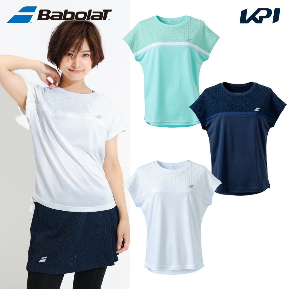 バボラ Babolat テニスウェア レディース   PURE SHORT SLEEVE SHIRT BWG4375 2024FW