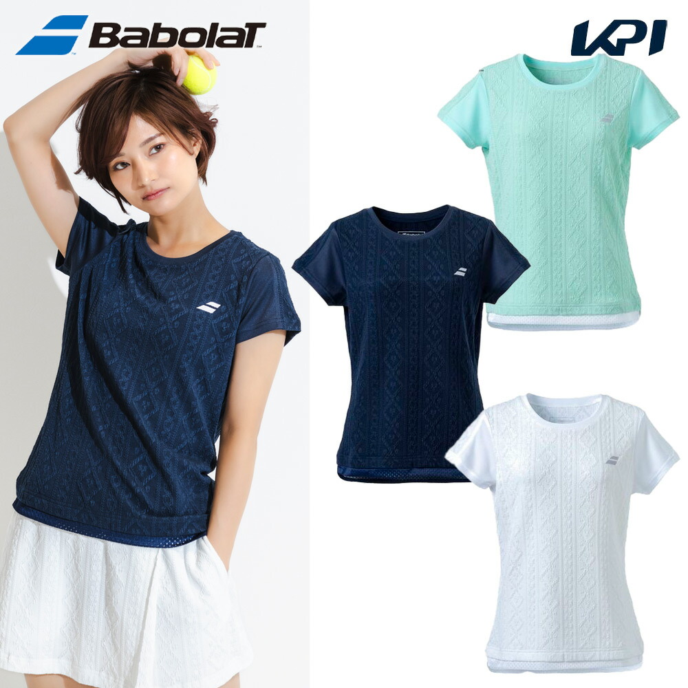 バボラ Babolat テニスウェア レディース PURE SHORT SLEEVE SHIRT BWG4376 2024FW - KPI  CLUB（KPI公式オンラインストア）