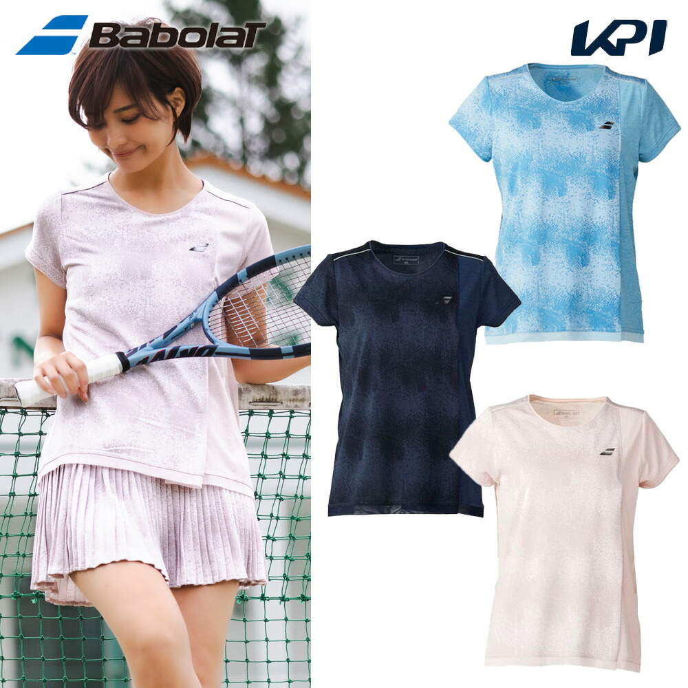 バボラ Babolat テニスウェア レディース   VS SHORT SLEEVE SHIRT ゲームシャツ BWG5320 2025SS