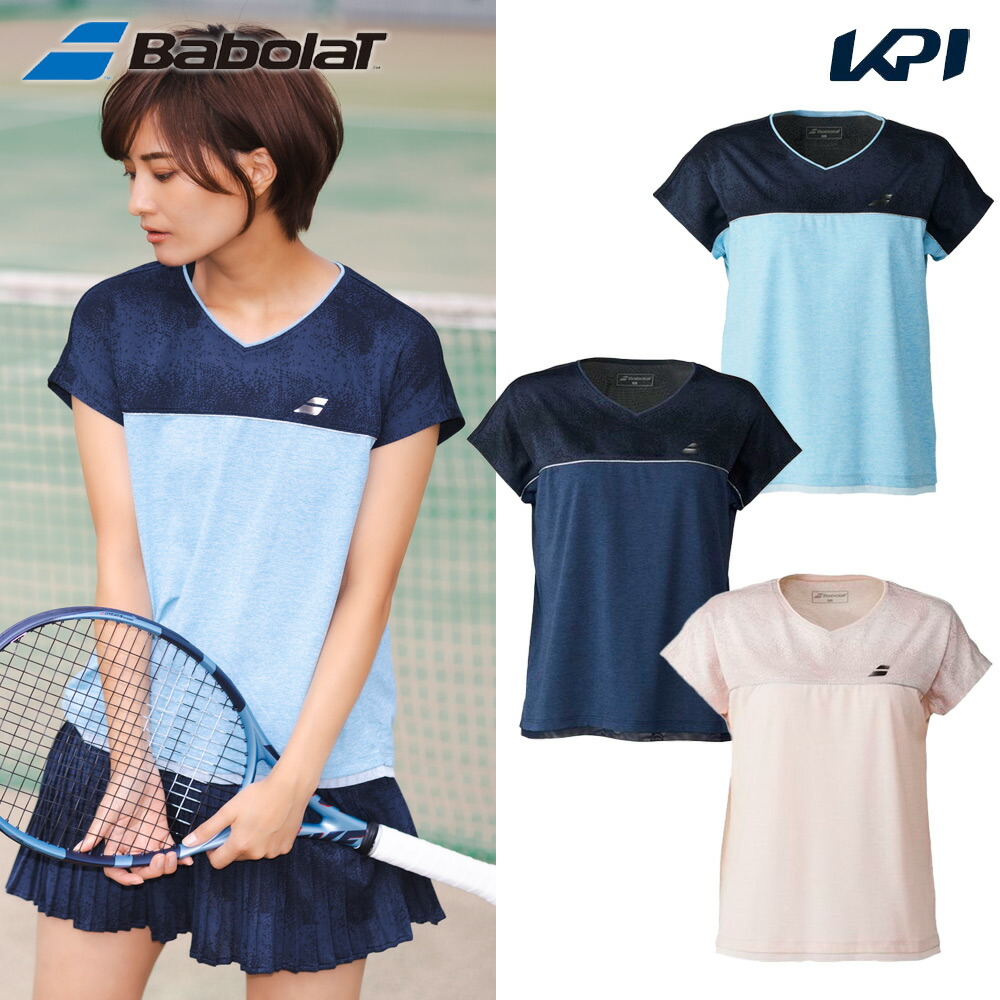 バボラ Babolat テニスウェア レディース   VS SHORT SLEEVE SHIRT　LOOSE FIT BWG5321 2025SS