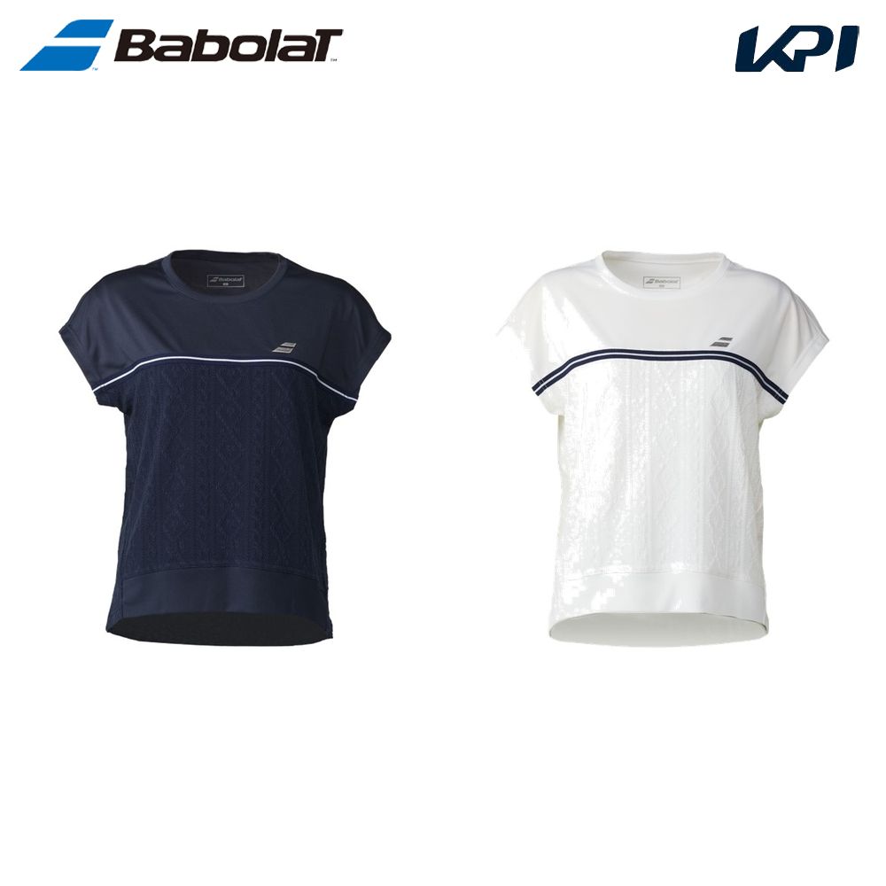 バボラ Babolat テニスウェア レディース   PURE SHORT SLEEVE SHIRT LOOSE FIT ゲームシャツ BWG5326 2025SS 2月下旬発売予定※予約