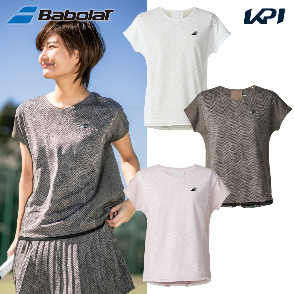 バボラ Babolat テニスウェア レディース   VS SHORT SLEEVE SHIRT ゲームシャツ 半袖シャツ BWG5371 2025FW 7月下旬発売予定※予約