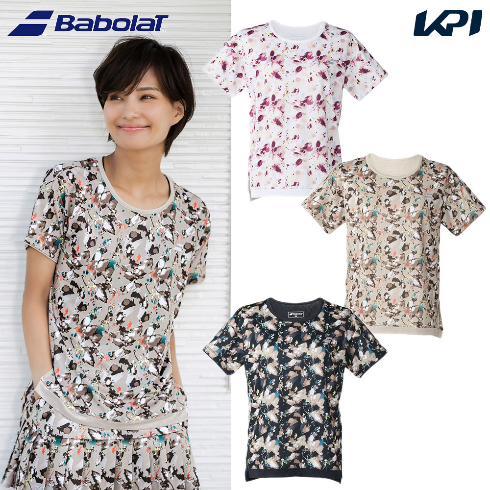 バボラ Babolat テニスウェア レディース PLAY SHORT SLEEVE SHIRT LOOSE FIT  ショートスリーブシャツ ルーズフィット ゲームシャツ BWG6323 2026SS 2月下旬発売予定※予約