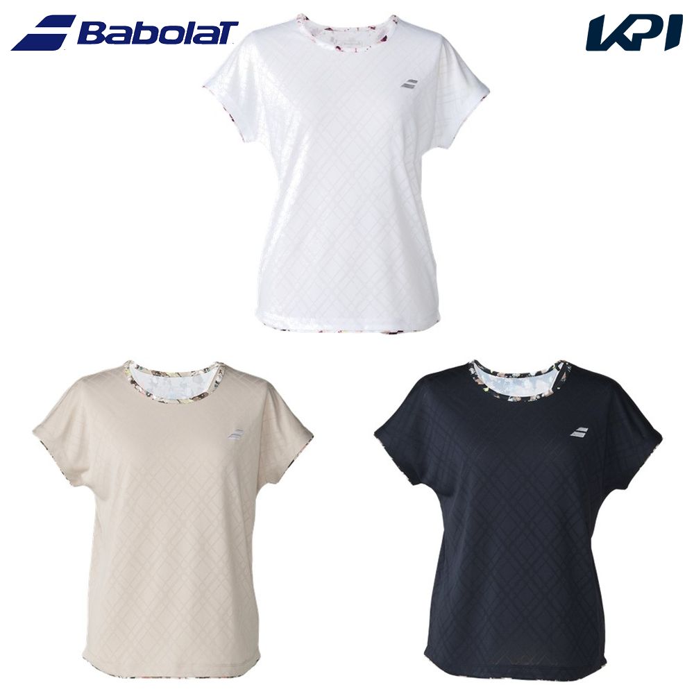 バボラ Babolat テニスウェア レディース PLAY SHORT SLEEVE SHIRT LOOSE FIT  ショートスリーブシャツ ルーズフィット ゲームシャツ BWG6324 2026SS 2月下旬発売予定※予約