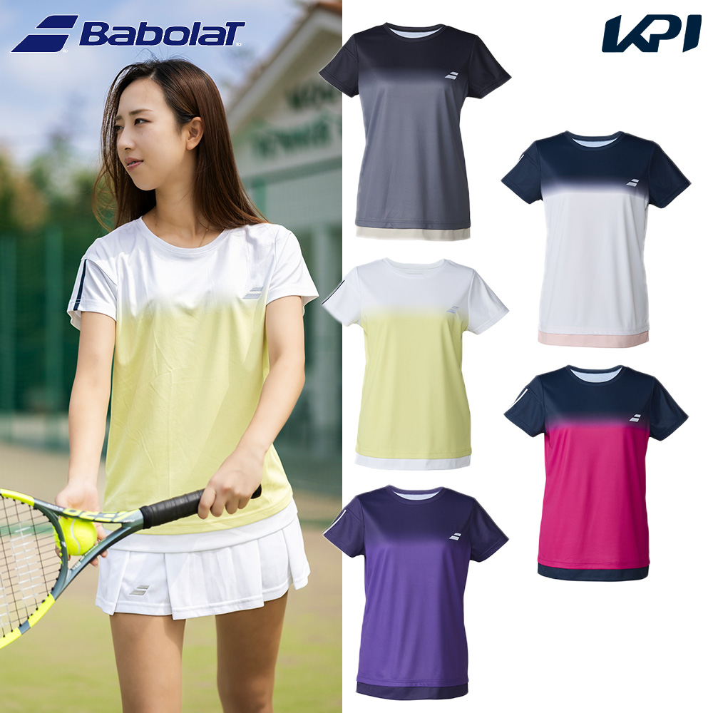 バボラ Babolat テニスウェア レディース CLUB SHORT SLEEVE SHIRT  ショートスリーブシャツ ゲームシャツ BWG6330C 2026SS 3月下旬発売予定※予約