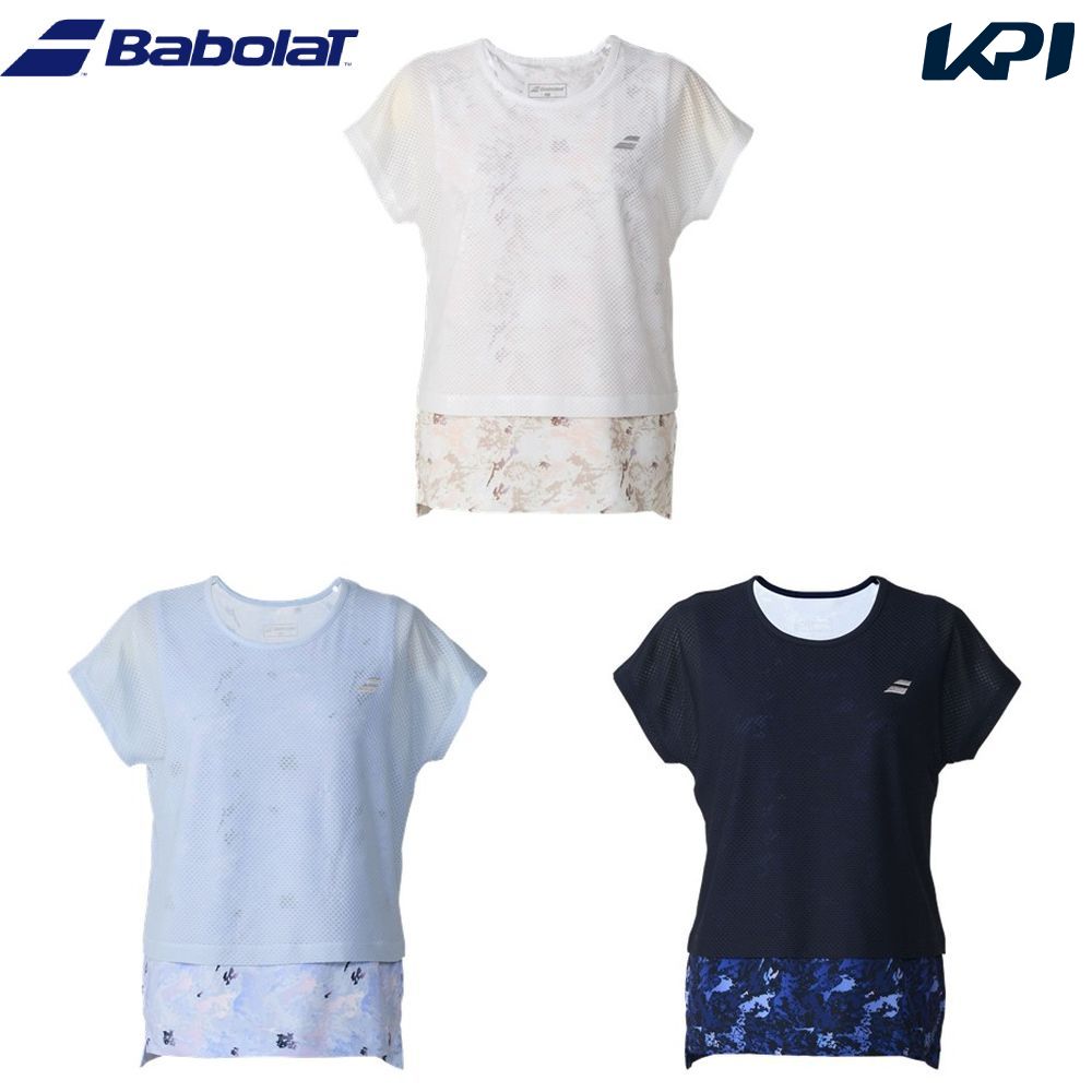 バボラ Babolat テニスウェア レディース   PLAY SHORT SLEEVE SHIRT ショートスリーブシャツ BWG6374 2026FW 7月下旬発売予定※予約
