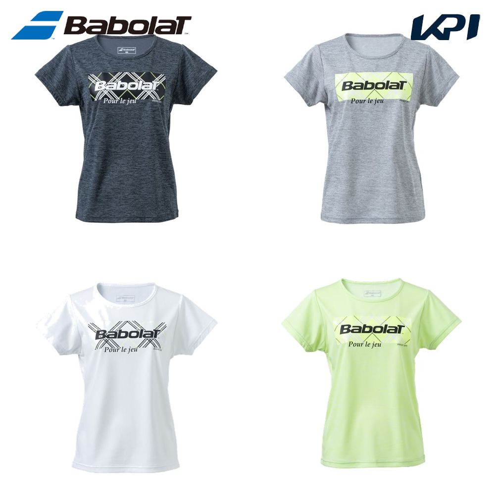 バボラ Babolat テニスウェア レディース   PURE SHORT SLEEVE SHIRT 半袖Tシャツ BWP4528 2024SS