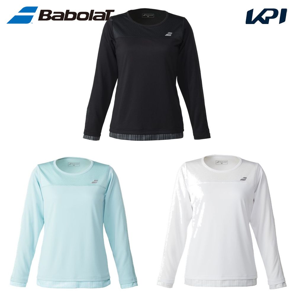 バボラ Babolat テニスウェア レディース   PURE LONG SLEEVE SHIRT 長袖Tシャツ BWP5527 2025SS 2月下旬発売予定※予約