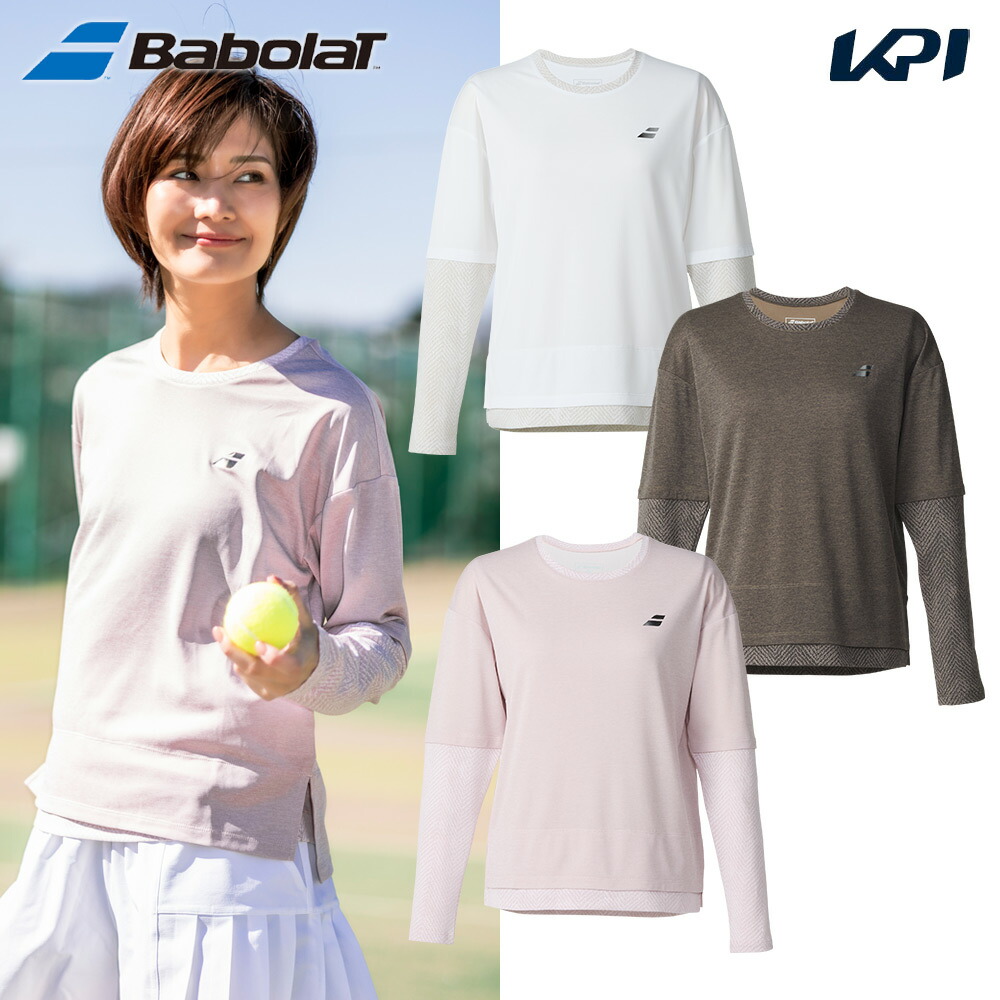 バボラ Babolat テニスウェア レディース   VS LONG  SLEEVE SHIRT ロングスリーブシャツ BWP5570 2025FW 7月下旬発売予定※予約