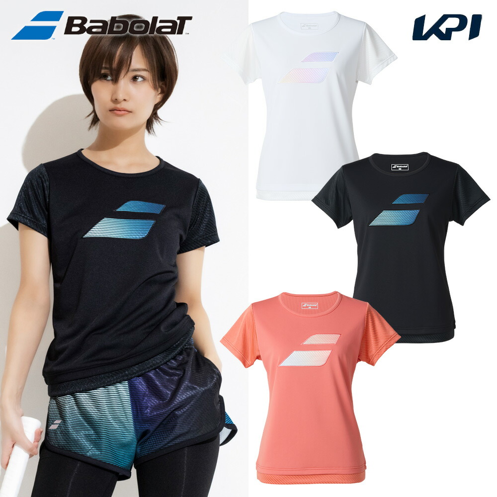 バボラ Babolat テニスウェア レディース   PURE SHORT SLEEVE SHIRT 半袖シャツ BWP5578 2025FW 7月下旬発売予定※予約