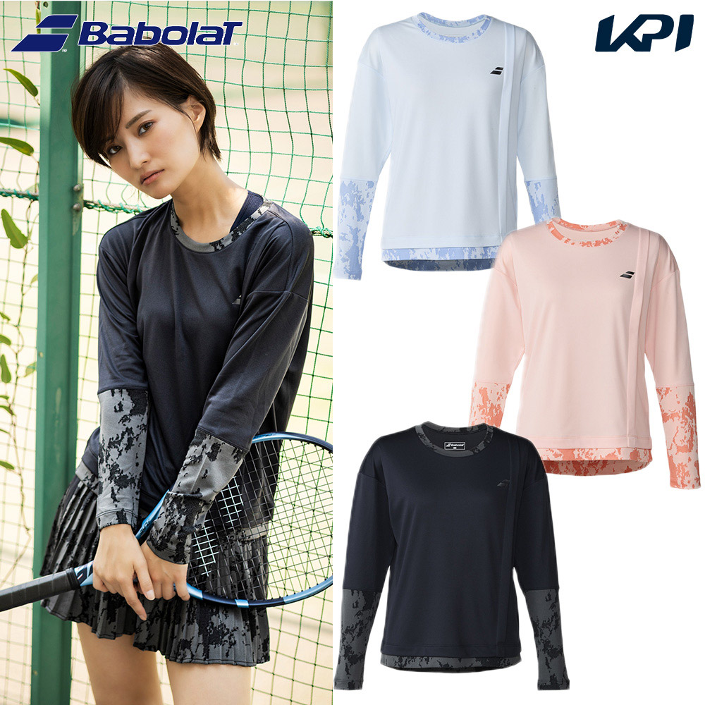 バボラ Babolat テニスウェア レディース PLAY LONG SLEEVE SHIRT LOOSE FIT  ロングスリーブシャツ ルーズフィット BWP6520 2026SS 1月下旬発売予定※予約