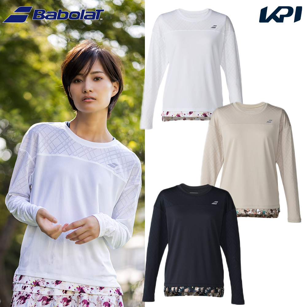 バボラ Babolat テニスウェア レディース PLAY LONG SLEEVE SHIRT LOOSE FIT  ロングスリーブシャツ ルーズフィット BWP6523 2026SS 2月下旬発売予定※予約