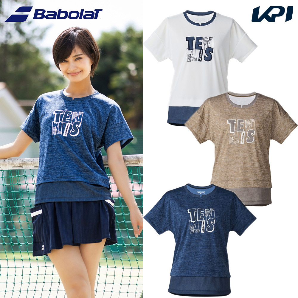 バボラ Babolat テニスウェア レディース PLAY SHORT SLEEVE SHIRT LOOSE FIT  ショートスリーブシャツ ルーズフィット BWP6527 2026SS 2月下旬発売予定※予約