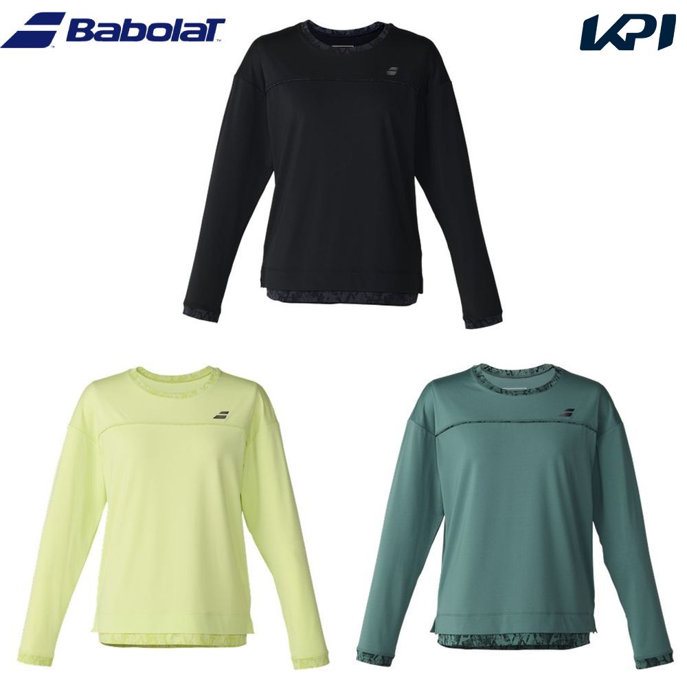 バボラ Babolat テニスウェア レディース   PLAY LONG SLEEVE SHIRT ロングスリーブシャツ BWP6570 2026FW 7月下旬発売予定※予約