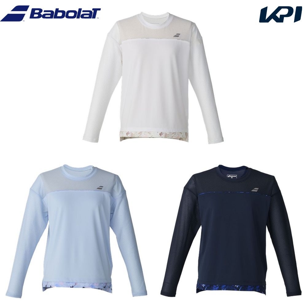 バボラ Babolat テニスウェア レディース   PLAY LONG SLEEVE SHIRT ロングスリーブシャツ BWP6573 2026FW 7月下旬発売予定※予約