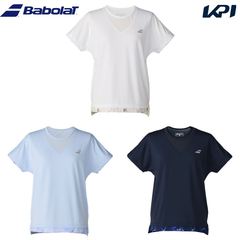 バボラ Babolat テニスウェア レディース   PLAY SHORT SLEEVE SHIRT ショートスリーブシャツ BWP6574 2026FW 7月下旬発売予定※予約